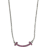 ティファニー TIFFANY＆CO Tスマイルネックレスマイクロミニ ホワイトゴールド Au750 ジュエリー