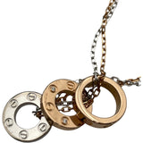 カルティエ Cartier ラブスリーフープネックレス6Pダイヤ ピンクゴールド 750 ジュエリー