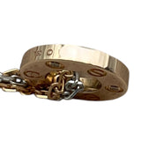 カルティエ Cartier ラブスリーフープネックレス6Pダイヤ ピンクゴールド 750 ジュエリー