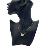 ヴァンクリーフ＆アーペル Van Cleef & Arpels ラッキー アルハンブラ パピヨンネックレス ゴールド Au750/マザーオブパール ジュエリー