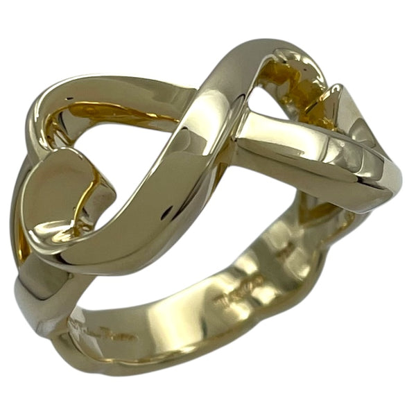 ティファニー TIFFANY＆CO ダブルラビング ハートリング ゴールド 750 ジュエリー