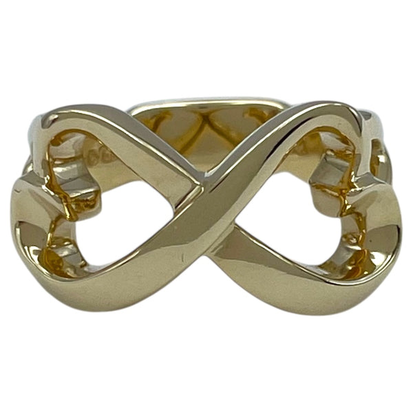 ティファニー TIFFANY＆CO ダブルラビング ハートリング ゴールド 750 ジュエリー