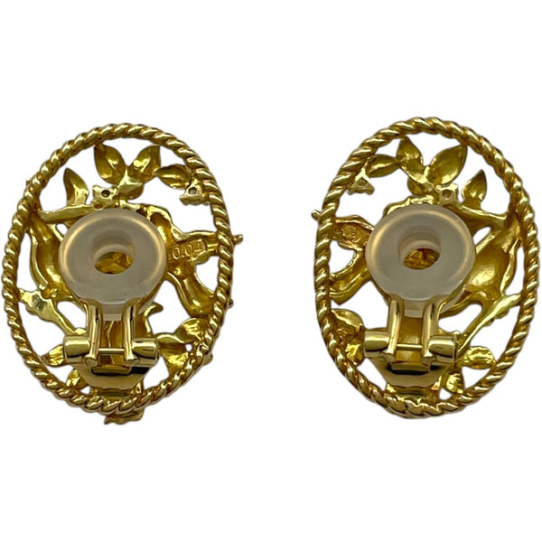 タサキ TASAKI 小鳥イヤリング ゴールド K18/ダイヤモンド ダイヤモンド ジュエリー