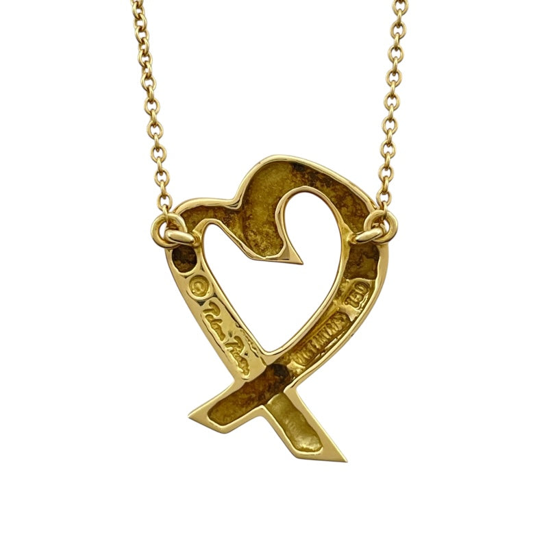 ティファニー TIFFANY＆CO ラビングハートネックレス ゴールド 750YG ジュエリー