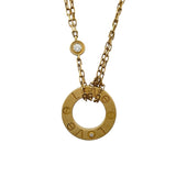 カルティエ Cartier ラブサークルネックレス2Pダイヤ ゴールド Au750 ジュエリー