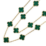 ヴァンクリーフ＆アーペル Van Cleef & Arpels ヴィンテージアルハンブラネックレス ゴールド Au750/マラカイト マラカイト ジュエリー