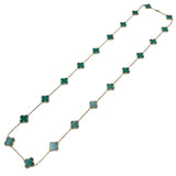 ヴァンクリーフ＆アーペル Van Cleef & Arpels ヴィンテージアルハンブラネックレス ゴールド Au750/マラカイト マラカイト ジュエリー