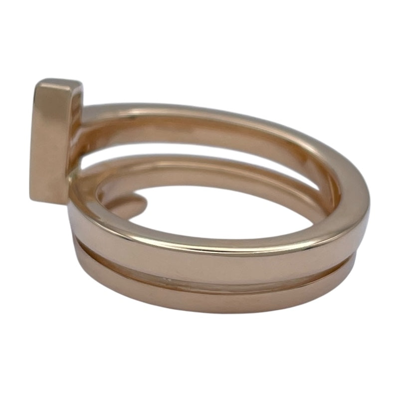 ティファニー TIFFANY＆CO Tスクエアラップリング ピンクゴールド Au750 ダイヤモンド ジュエリー