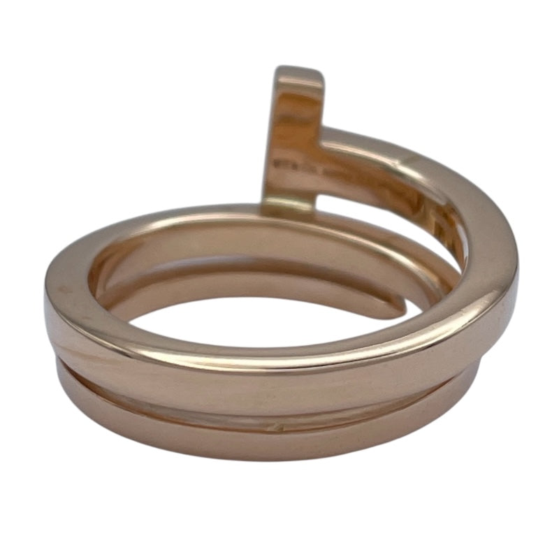 ティファニー TIFFANY＆CO Tスクエアラップリング ピンクゴールド Au750 ダイヤモンド ジュエリー