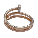 カルティエ Cartier ジュストアンクルリングダブル ピンクゴールド Au750 ジュエリー