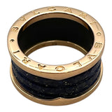 ブルガリ BVLGARI ビーゼロワンリング4バンド(M) ピンクゴールド Au750 ジュエリー