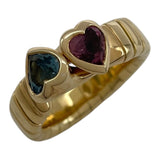 ブルガリ BVLGARI トゥボガスリング ゴールド 750 ブルートパーズ ジュエリー