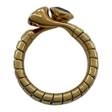 ブルガリ BVLGARI トゥボガスリング ゴールド 750 ブルートパーズ ジュエリー