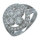 ルイ・ヴィトン LOUIS VUITTON バーグブロッサムリング GM ホワイトゴールド Au750 ダイヤモンド　 ジュエリー