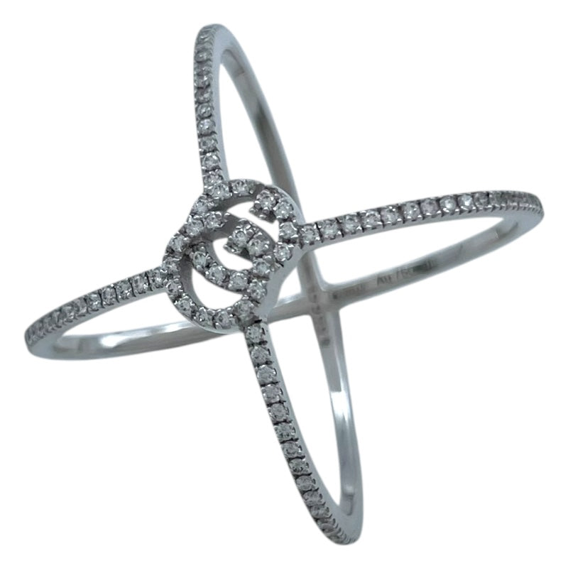 グッチ GUCCI GGランリングリング ホワイトゴールド Au750 ダイヤモンド　 ジュエリー