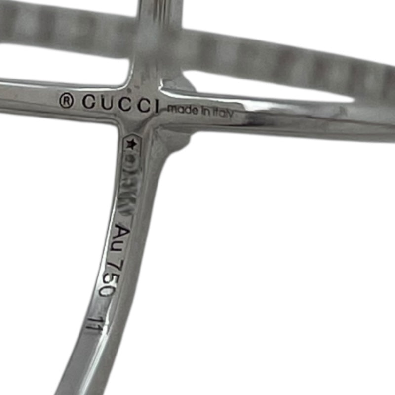 グッチ GUCCI GGランリングリング ホワイトゴールド Au750 ダイヤモンド　 ジュエリー