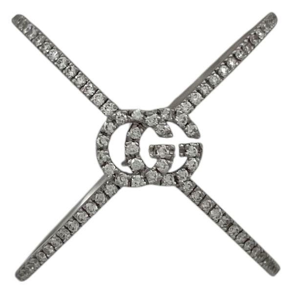 グッチ GUCCI GGランリングリング ホワイトゴールド Au750 ダイヤモンド　 ジュエリー