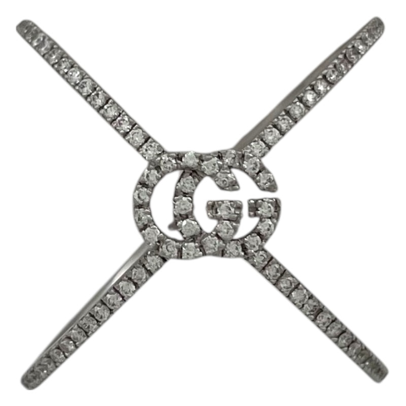 グッチ GUCCI GGランリングリング ホワイトゴールド Au750 ダイヤモンド　 ジュエリー