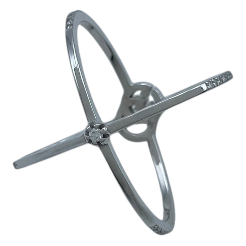 グッチ GUCCI GGランリングリング ホワイトゴールド Au750 ダイヤモンド　 ジュエリー