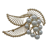 ミキモト MIKIMOTO アコヤブローチ イエロートゴールド K14 パール ジュエリー