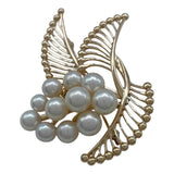 ミキモト MIKIMOTO アコヤブローチ イエロートゴールド K14 パール ジュエリー