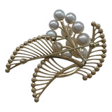 ミキモト MIKIMOTO アコヤブローチ イエロートゴールド K14 パール ジュエリー