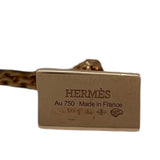 エルメス HERMES バーキンアミュレット ネックレス ピンクゴールド Au750 ダイヤモンド ジュエリー