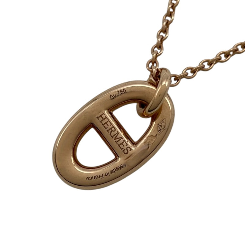 エルメス HERMES ファランドールネックレス ピンクゴールド Au750
