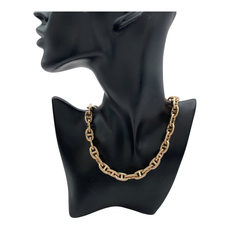 HERMES シェーヌダンクル ネックレス エルメス HERMES シェーヌダンクルネックレス MM 36コマ ピンク