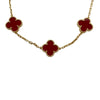ヴァンクリーフ＆アーペル Van Cleef & Arpels ヴィンテージアルハンブラロングネックレス ピンクゴールド Au750 カーネリアン ジュエリー