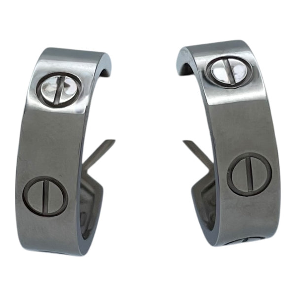 カルティエ Cartier ラブフープピアス ホワイトゴールド 750 ジュエリー