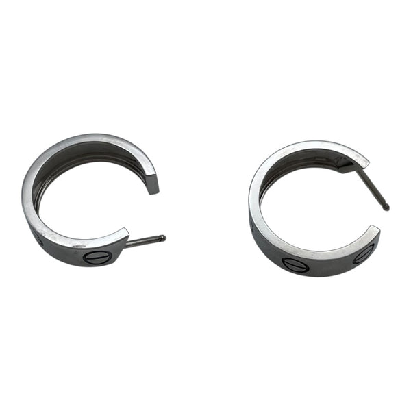 カルティエ Cartier ラブフープピアス ホワイトゴールド 750 ジュエリー