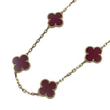 ヴァンクリーフ＆アーペル Van Cleef & Arpels ヴィンテージアルハンブラ10モチーフネックレス ピンクゴールド Au750 ジュエリー