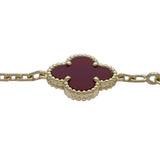 ヴァンクリーフ＆アーペル Van Cleef & Arpels ヴィンテージアルハンブラ10モチーフネックレス ピンクゴールド Au750 ジュエリー