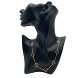 ヴァンクリーフ＆アーペル Van Cleef & Arpels ヴィンテージアルハンブラ10モチーフネックレス ピンクゴールド Au750 ジュエリー