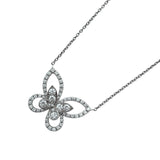 グラフ GRAFF バタフライシルエットダイヤネックレス ホワイトゴールド Au750 ジュエリー