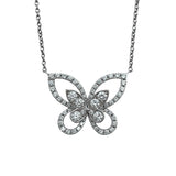 グラフ GRAFF バタフライシルエットダイヤネックレス ホワイトゴールド Au750 ジュエリー