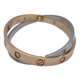 カルティエ Cartier ビーラブブレス ピンクゴールドxホワイトゴールド Au750 ジュエリー