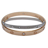 カルティエ Cartier ビーラブブレス ピンクゴールドxホワイトゴールド Au750 ジュエリー