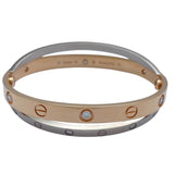 カルティエ Cartier ビーラブブレス ピンクゴールドxホワイトゴールド Au750 ジュエリー