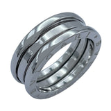 ブルガリ BVLGARI ビーゼロワンリング3バンド(S) ホワイトゴールド 750 ジュエリー