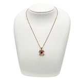 ブルガリ BVLGARI フィオレヴァー ネックレス K18PG ダイヤモンド ルビー ジュエリー