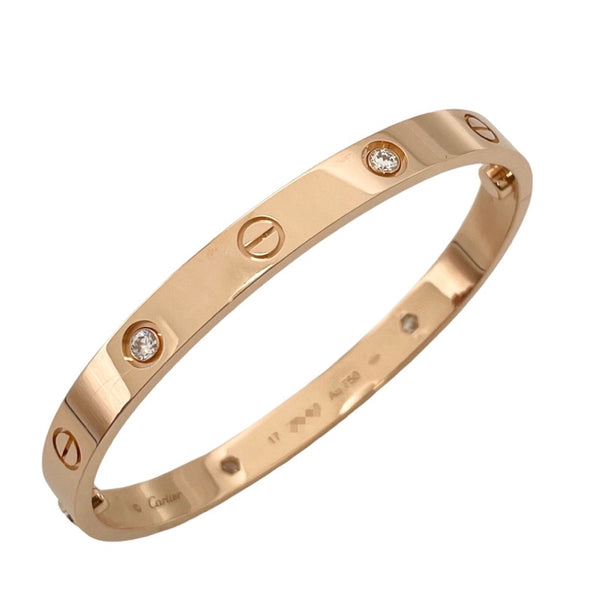 カルティエ Cartier ラブブレス 4Pダイヤ #17 K18PG ダイヤモンド ジュエリー