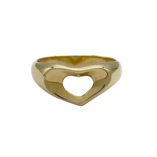 ティファニー TIFFANY＆CO オープンハートリング 約11号 K18YG ジュエリー