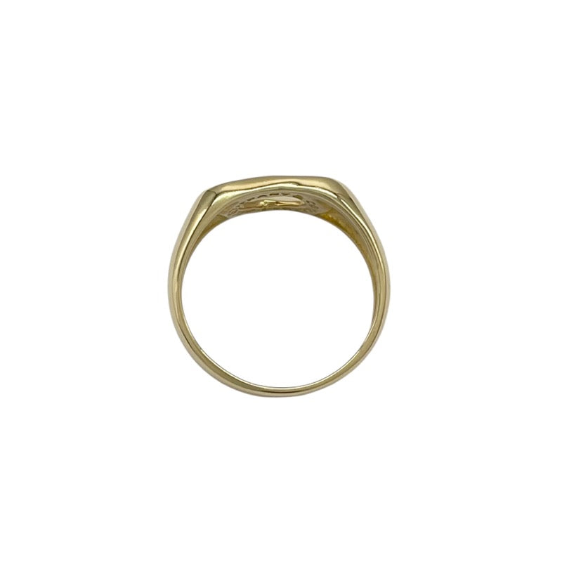 ティファニー TIFFANY＆CO オープンハートリング 約11号 K18YG
