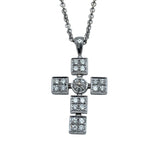 ブルガリ BVLGARI ルチアラテンクロスネックレス ホワイトゴールド 750 ダイヤモンド ジュエリー