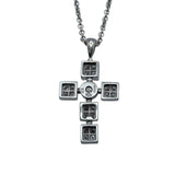 ブルガリ BVLGARI ルチアラテンクロスネックレス ホワイトゴールド 750 ダイヤモンド ジュエリー