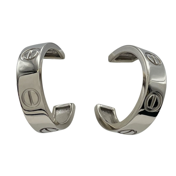 カルティエ Cartier ラブフープピアス ホワイトゴールド 750 ジュエリー
