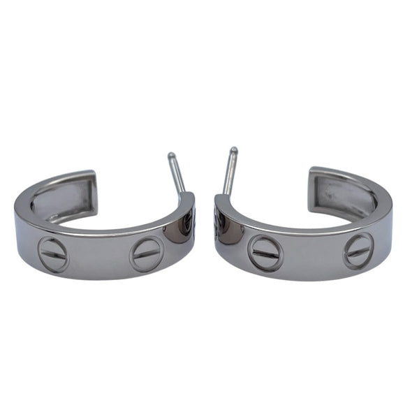 カルティエ Cartier ラブフープピアス ホワイトゴールド 750 ジュエリー