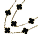 ヴァンクリーフ＆アーペル Van Cleef & Arpels ヴィンテージアルハンブラロングネックレス ゴールド G750 ジュエリー